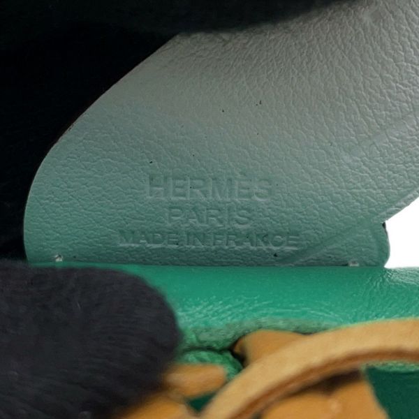 エルメス バッグチャーム ロデオPM ペガサス ミント/セサミ/ブルーペール ラムスキン Z刻印