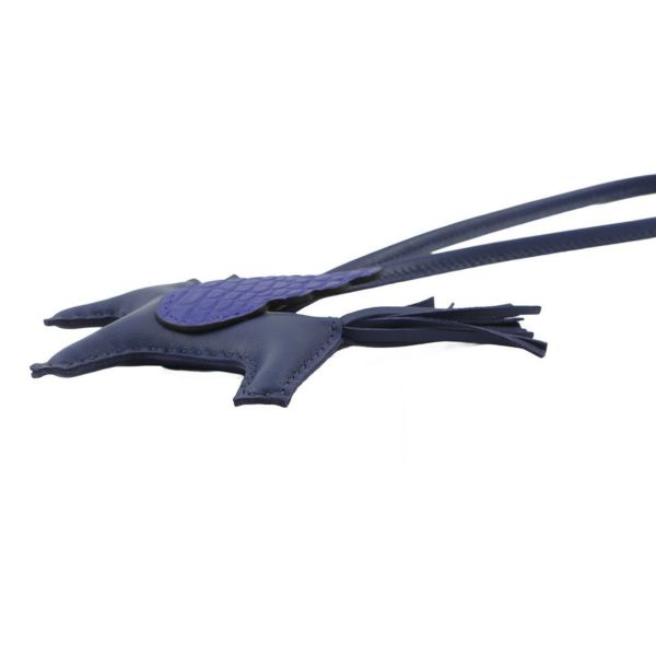 エルメス バッグチャーム ロデオPM ペガサス タッチ ブルーサフィール/ブルーエレクトリック ラムスキン/アリゲーターマット U刻印