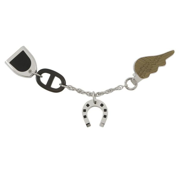 エルメス ブローチ ボン・ヴォヤージュ バッファローホーン ラッカーメタル HERMES アクセサリー