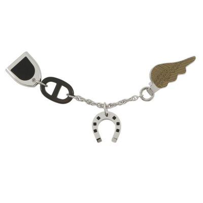 【新品未使用】新作ロデオチャーム PM エルメス ロベオクール ジョーヌミルトン エルメス<br>ロデオ ロベオクール PM<br>チャーム<br>クレ×ジョーヌ