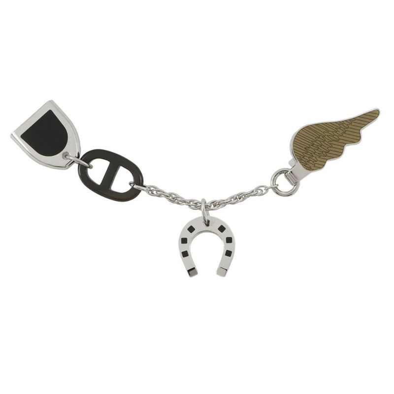 エルメス ブローチ ボン・ヴォヤージュ バッファローホーン ラッカーメタル HERMES アクセサリー