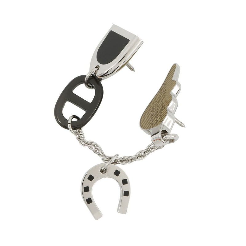 エルメス ブローチ ボン・ヴォヤージュ バッファローホーン ラッカーメタル HERMES アクセサリー