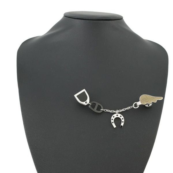 エルメス ブローチ ボン・ヴォヤージュ バッファローホーン ラッカーメタル HERMES アクセサリー