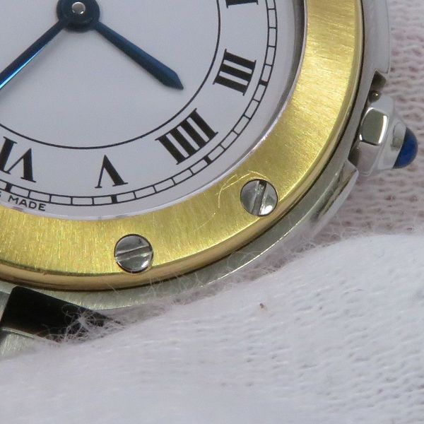 カルティエ サントス ヴァンドーム 8191 Cartier 腕時計 白文字盤 クォーツ