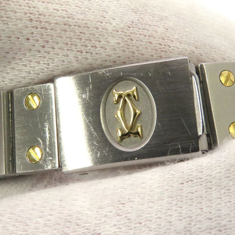 カルティエ サントス ヴァンドーム 8191 Cartier 腕時計 白文字盤 クォーツ