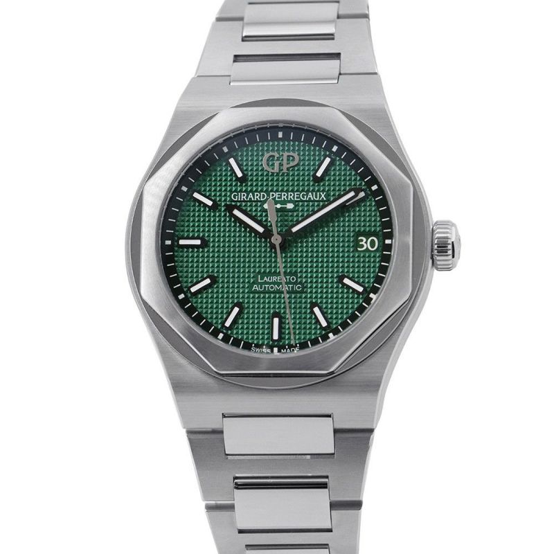 ジラールペルゴ ロレアート 81010-11-3153-1CM GIRARD-PERREGAUX 腕時計 グリーン文字盤