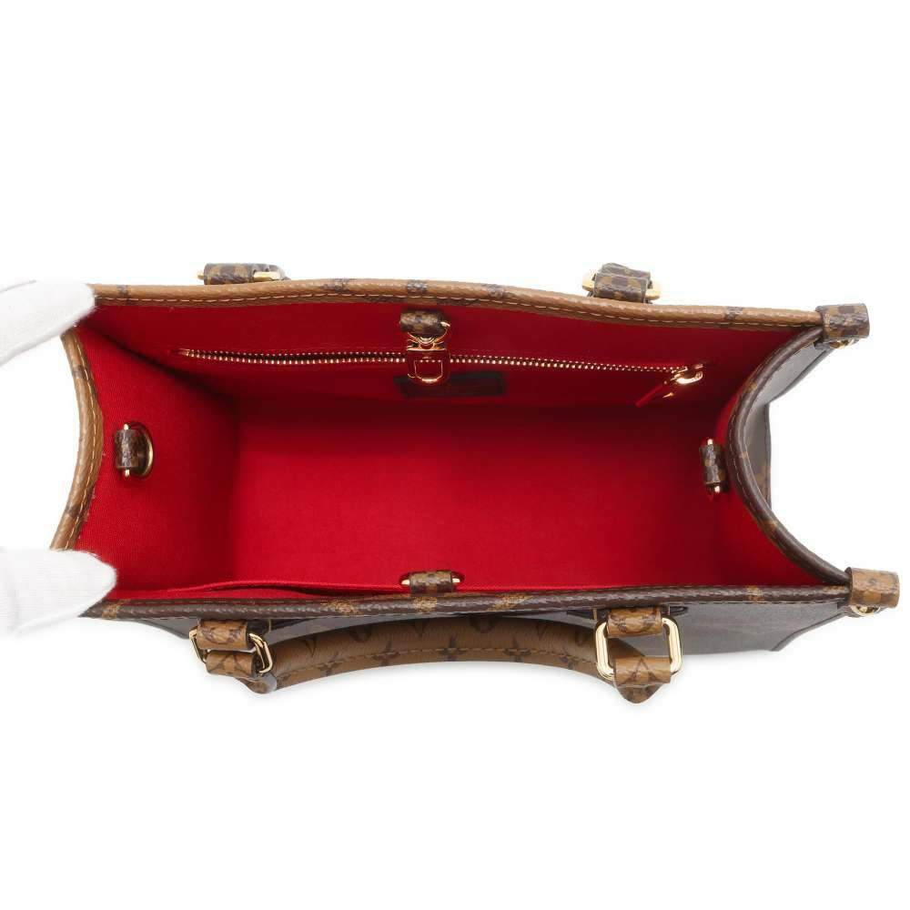 ルイヴィトン ハンドバッグ モノグラム・リバース オンザゴーPM M46373 トートバッグ 2wayショルダーバッグ