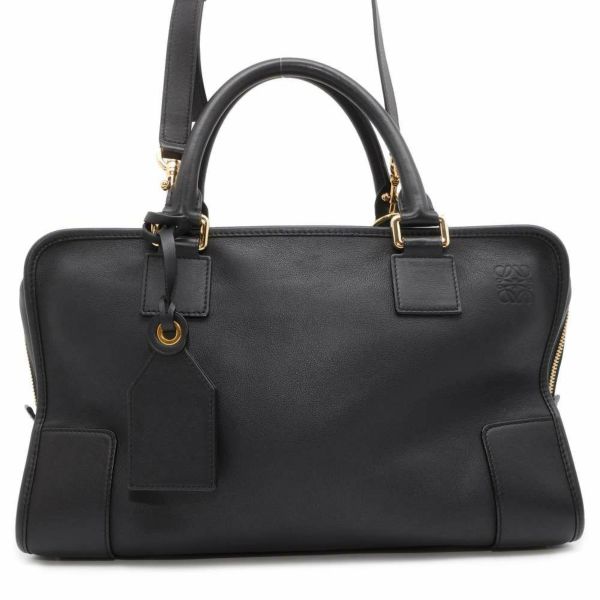 ロエベ ハンドバッグ アマソナ36 レザー LOEWE バッグ 2wayショルダーバッグ 黒