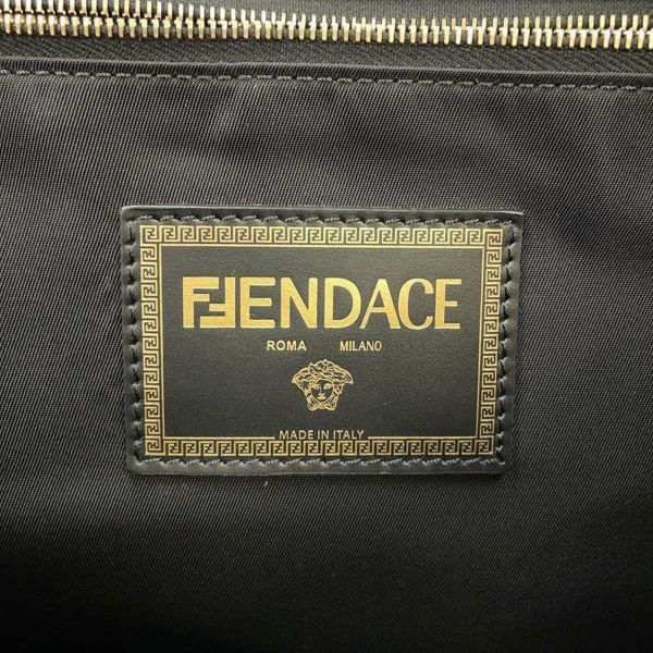 フェンディ リュックサック フェンダーチェ バックパック 7VZ066 FENDI ベルサーチェコラボ 黒