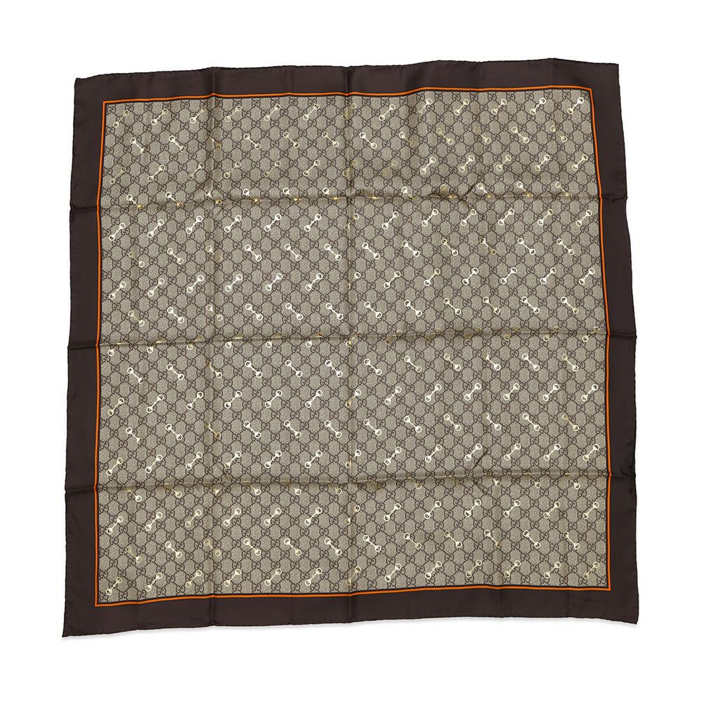 グッチ スカーフ GGプリント ホースビット シルク 662576 3G001 GUCCI スカーフ