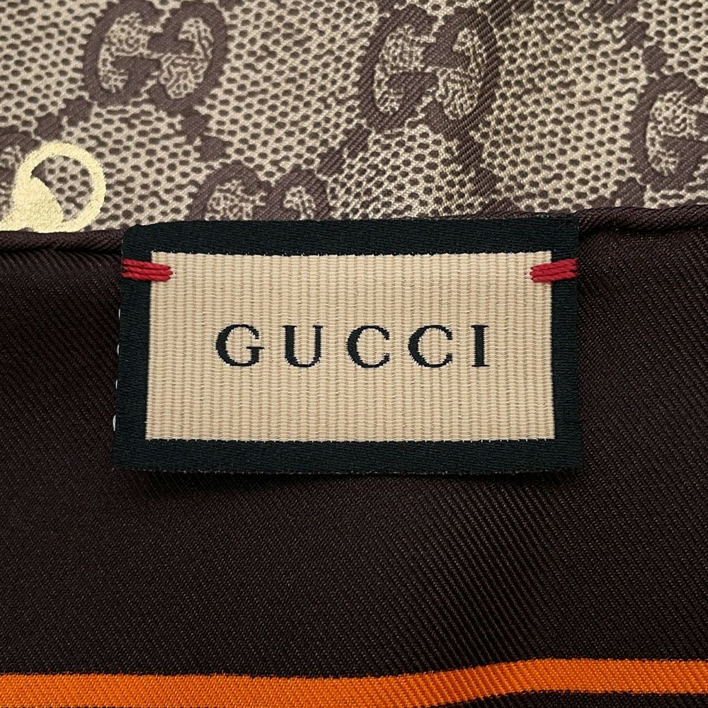 グッチ スカーフ GGプリント ホースビット シルク 662576 3G001 GUCCI スカーフ