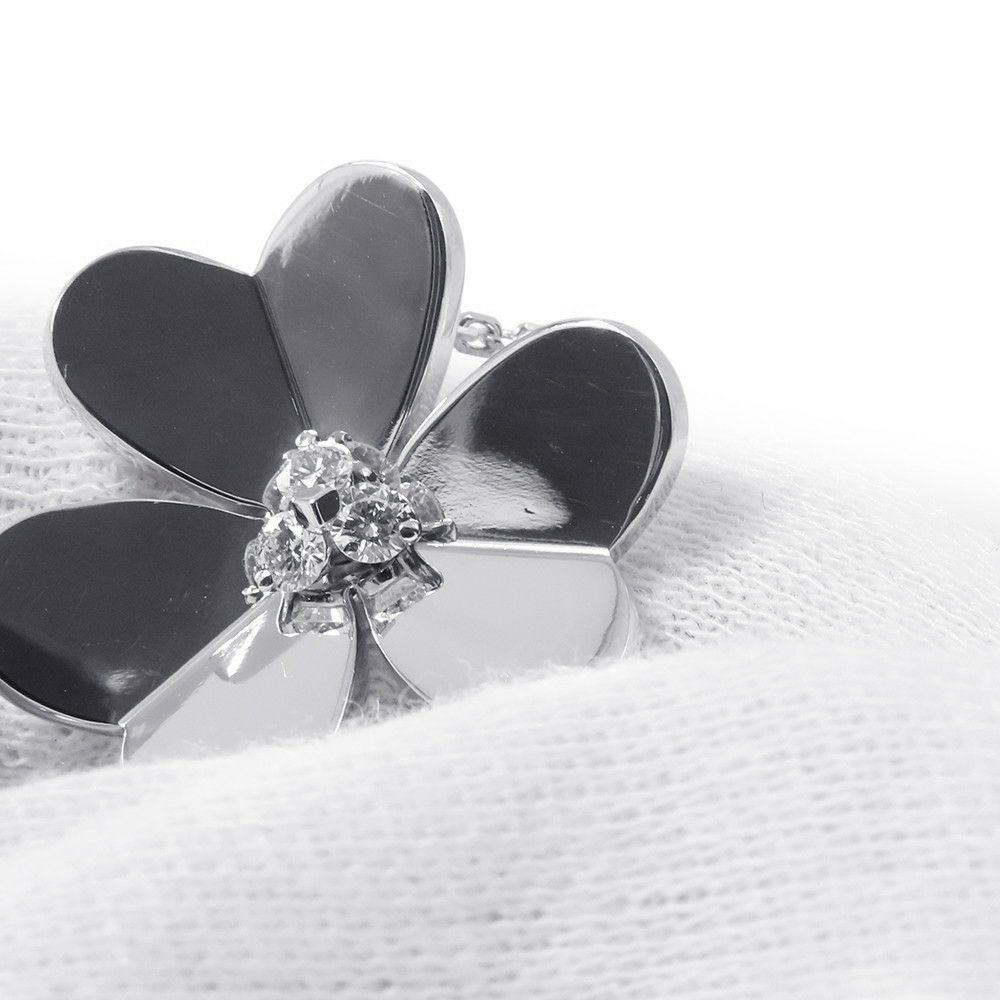 ヴァンクリーフ&アーペル ネックレス フリヴォル ペンダント ラージモデル ダイヤモンド 3P 計0.16ct K18WGホワイトゴールド VCARD25300