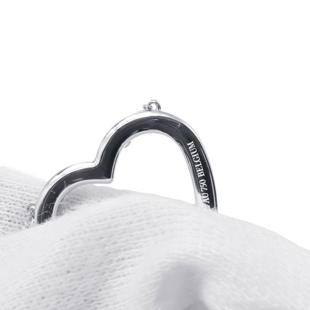 ティファニー ネックレス メトロ ハート ネックレス ダイヤモンド K18WGホワイトゴールド Tiffany&Co. ペンダント