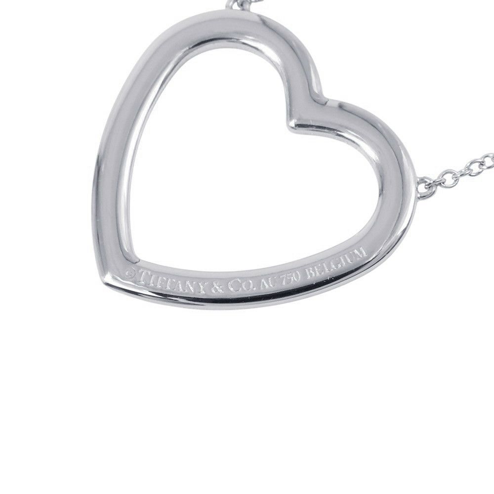 ティファニー ネックレス メトロ ハート ネックレス ダイヤモンド K18WGホワイトゴールド Tiffany&Co. ペンダント