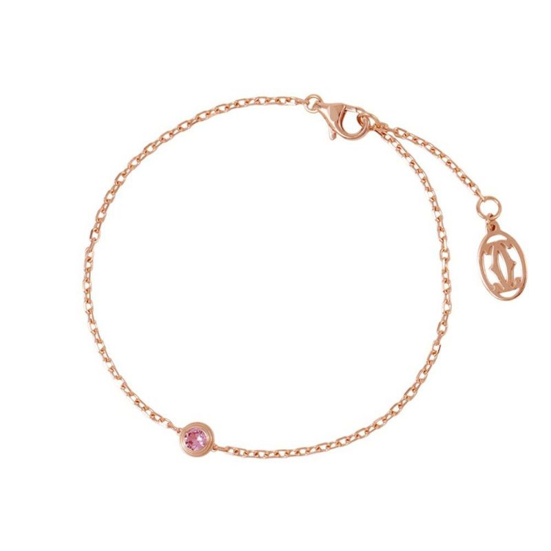 カルティエ ブレスレット ダムール ピンクサファイア 1P K18PGピンクゴールド Cartier ジュエリー