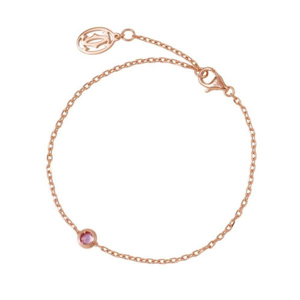 カルティエ ブレスレット ダムール ピンクサファイア 1P K18PGピンクゴールド Cartier ジュエリー