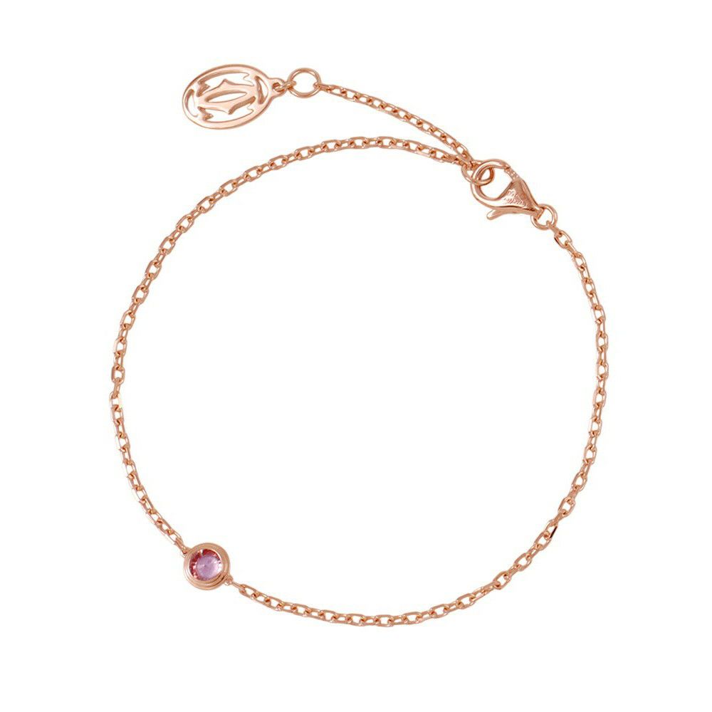 カルティエ ブレスレット ダムール ピンクサファイア 1P K18PGピンクゴールド Cartier ジュエリー