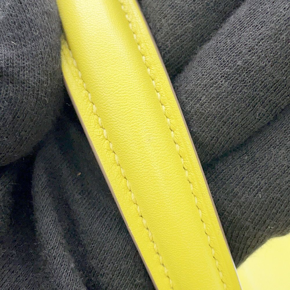 エルメス ハンドバッグ ケリー25 内縫い ライム/シルバー金具 スイフト D刻印 2wayショルダー