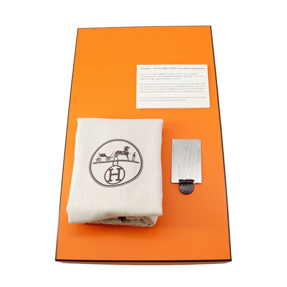 エルメス ミニ コンスタンス3 ミロワール ブラック/シルバー金具 リザードシャイン W刻印 黒