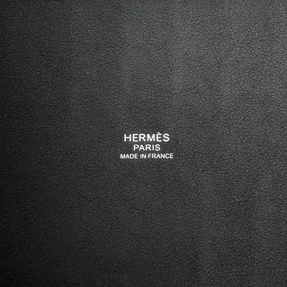 エルメス ハンドバッグ ピコタンロックPM カーゴ ブラック/シルバー金具 トワルゴエラン/スイフト W刻印 黒