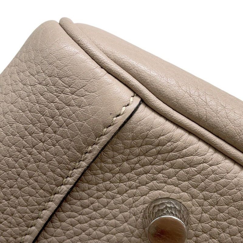 エルメス ハンドバッグ リンディ34 トゥルティエールグレー/シルバー金具 トリヨンクレマンス □O刻印 2wayショルダー