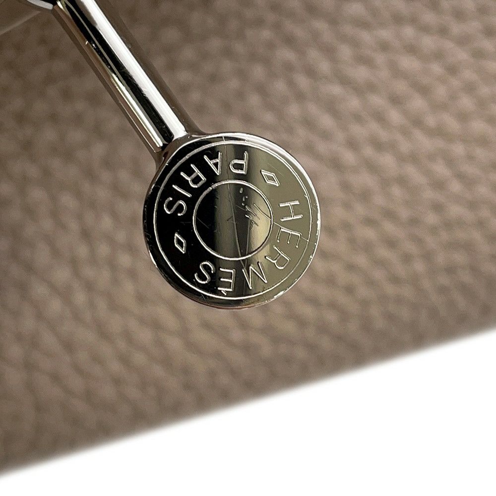 エルメス ハンドバッグ リンディ34 トゥルティエールグレー/シルバー金具 トリヨンクレマンス □O刻印 2wayショルダー