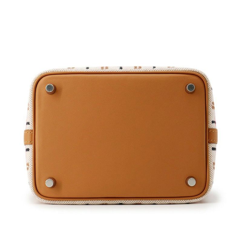 エルメス ピコタンロックPM ゴールド/エクリュ/フォーブ/ローズポップ/シルバー金具 トワルアッシュ/スイフト W刻印