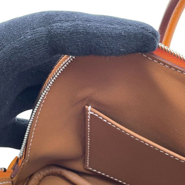 エルメス ボリード1923 ミニ ヴェルソ アプリコット/ゴールド/シルバー金具 エバーカラー K刻印 HERMES 2wayショルダー