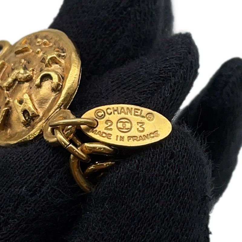 シャネル ロングネックレス コイン ココマーク 2 3 CHANEL アクセサリー 2連ネックレス