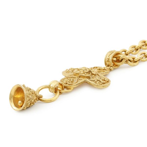 シャネル ネックレス ココマーク ベル クロス メタル 94A CHANEL アクセサリー