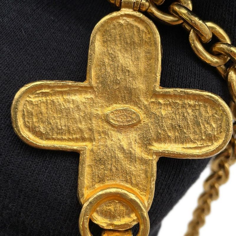 シャネル ネックレス ココマーク ベル クロス メタル 94A CHANEL アクセサリー