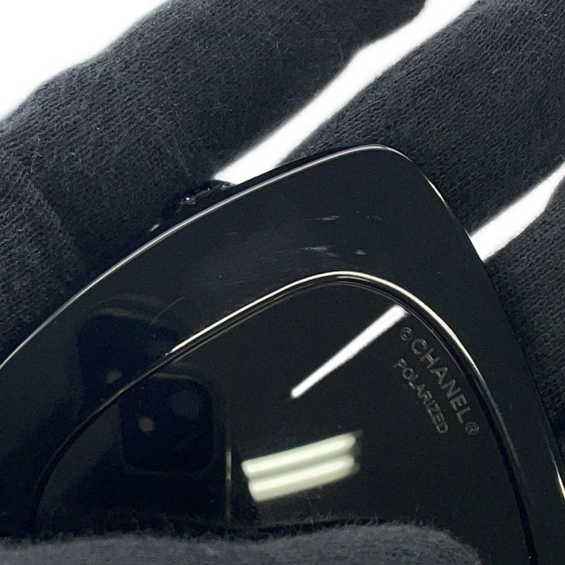 シャネル サングラス ロゴ ココマーク ラインストーン 5422B CHANEL アイウェア 黒