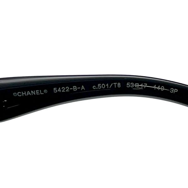 シャネル サングラス ロゴ ココマーク ラインストーン 5422B CHANEL アイウェア 黒
