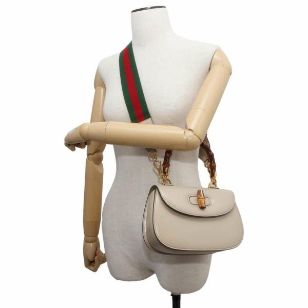 グッチ ハンドバッグ バンブー 1947 スモール トップハンドル 675797 GUCCI 2wayショルダーバッグ