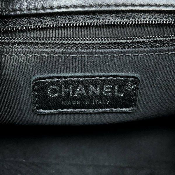 シャネル チェーンショルダーバッグ マトラッセ ココマーク クランプルカーフレザー AS1672 CHANEL 黒