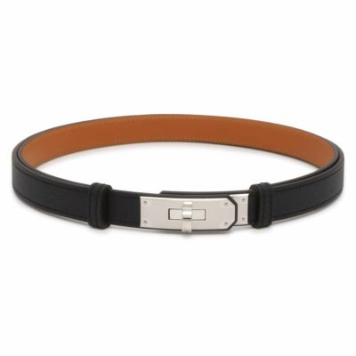 【新品・未使用】エルメス ケリー ベルト 18 ブラック シルバー金具 HERMES - 【新品・未使用品】エルメス ケリーベルト 18 ブラック