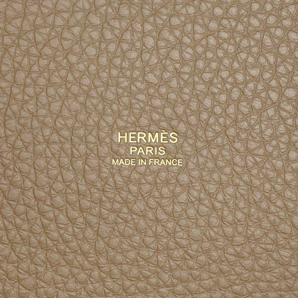 エルメス ハンドバッグ ピコタンロックPM エトゥープ/ゴールド金具 トリヨンクレマンス W刻印