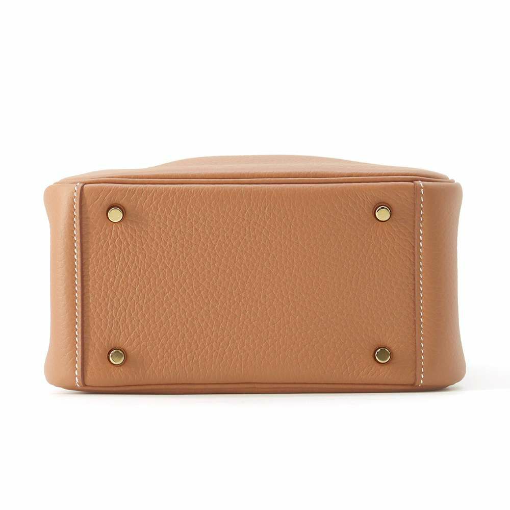エルメス ハンドバッグ リンディ ミニ ゴールド/ゴールド金具 トリヨンクレマンス W刻印 2wayショルダー