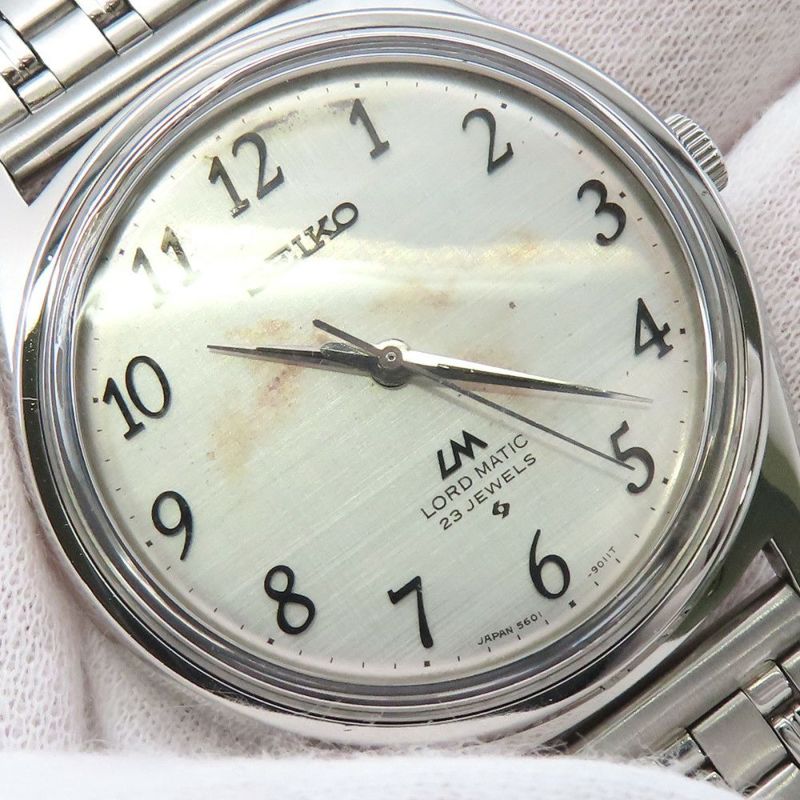セイコー ロードマチック 5601-9000 SEIKO 腕時計 シルバー文字盤