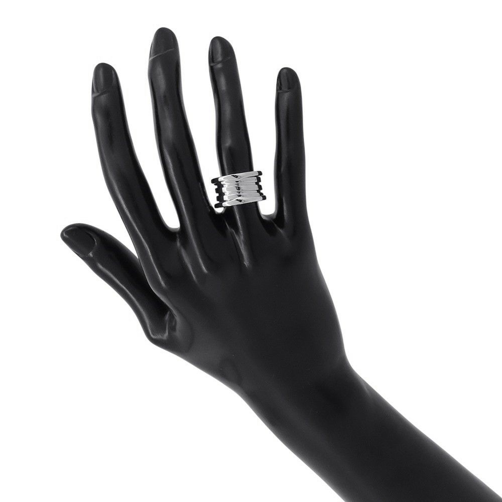 ブルガリ リング ビーゼロワン B-zero1 4バンド K18WGホワイトゴールド サイズ49 323530 BVLGARI 指輪 ジュエリー