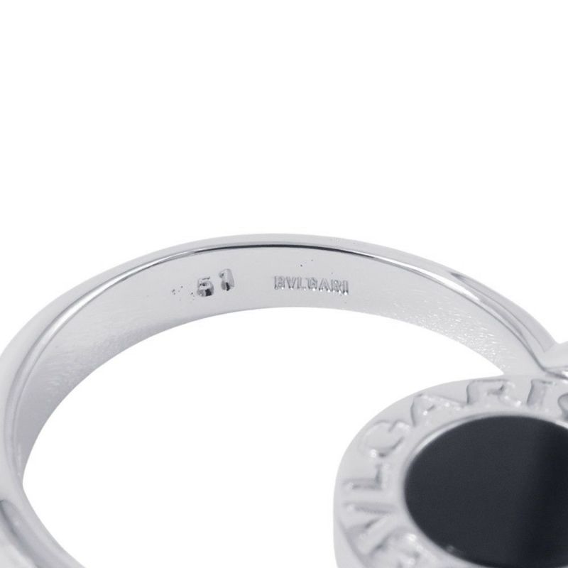 ブルガリ リング ブルガリ・ブルガリ フリップリング ダイヤモンド/オニキス K18WGホワイトゴールド サイズ51 BVLGARI 指輪