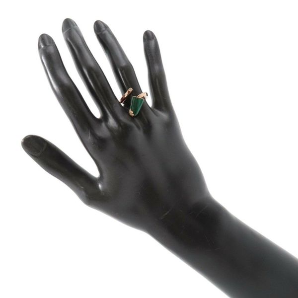 ブルガリ リング ジェラーティ リング ダイヤモンド/マラカイト K18PGピンクゴールド サイズ50 354783 BVLGARI 指輪