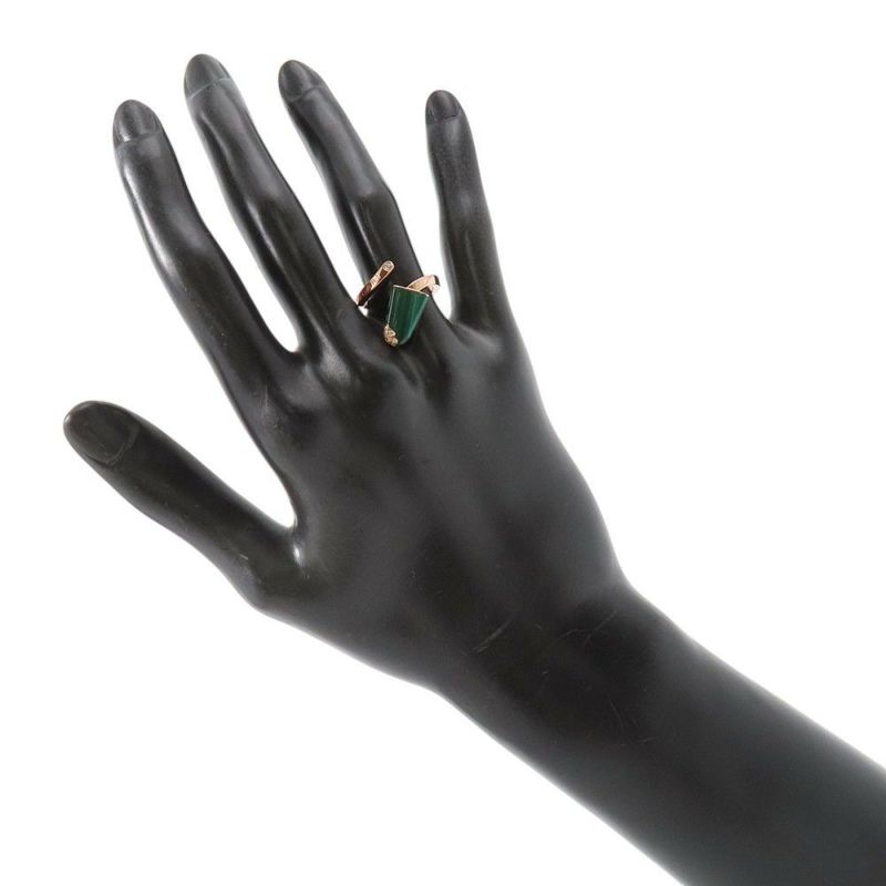 ブルガリ リング ジェラーティ リング ダイヤモンド/マラカイト K18PGピンクゴールド サイズ50 354783 BVLGARI 指輪