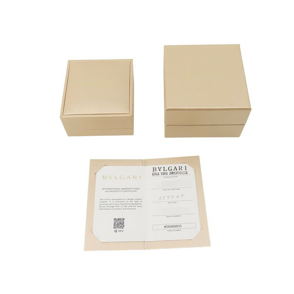 ブルガリ ピアス ビーゼロワン ロック ピアス K18PGピンクゴールド/セラミック 357567 BVLGARI