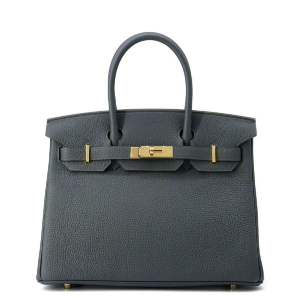 エルメス バーキン30 ヴェールマングローブ/ゴールド金具 トゴ K刻印 HERMES Birkin ハンドバッグ