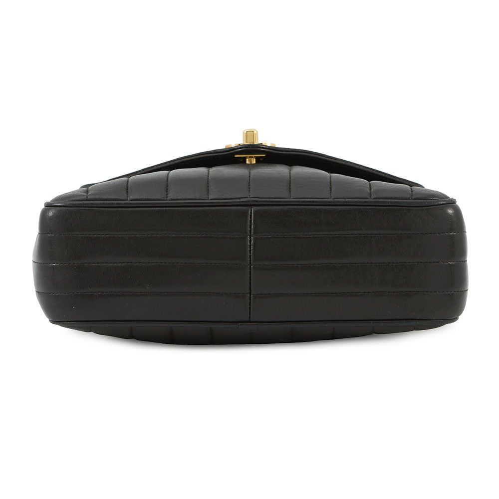 シャネル チェーンショルダーバッグ マドモアゼル ココマーク タッセルチャーム付き ラムスキン CHANEL 黒