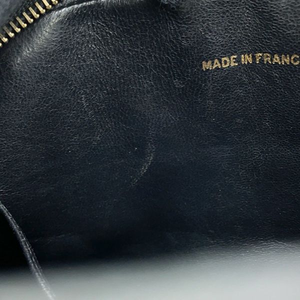 シャネル チェーンショルダーバッグ マドモアゼル ココマーク タッセルチャーム付き ラムスキン CHANEL 黒