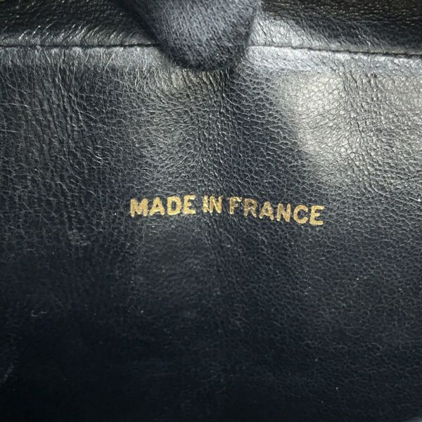 シャネル チェーンショルダーバッグ マドモアゼル ココマーク タッセルチャーム付き ラムスキン CHANEL 黒