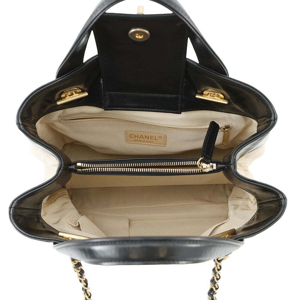 シャネル ハンドバッグ ココマーク マトラッセ インザミックス レザー A67031 CHANEL 2way 黒