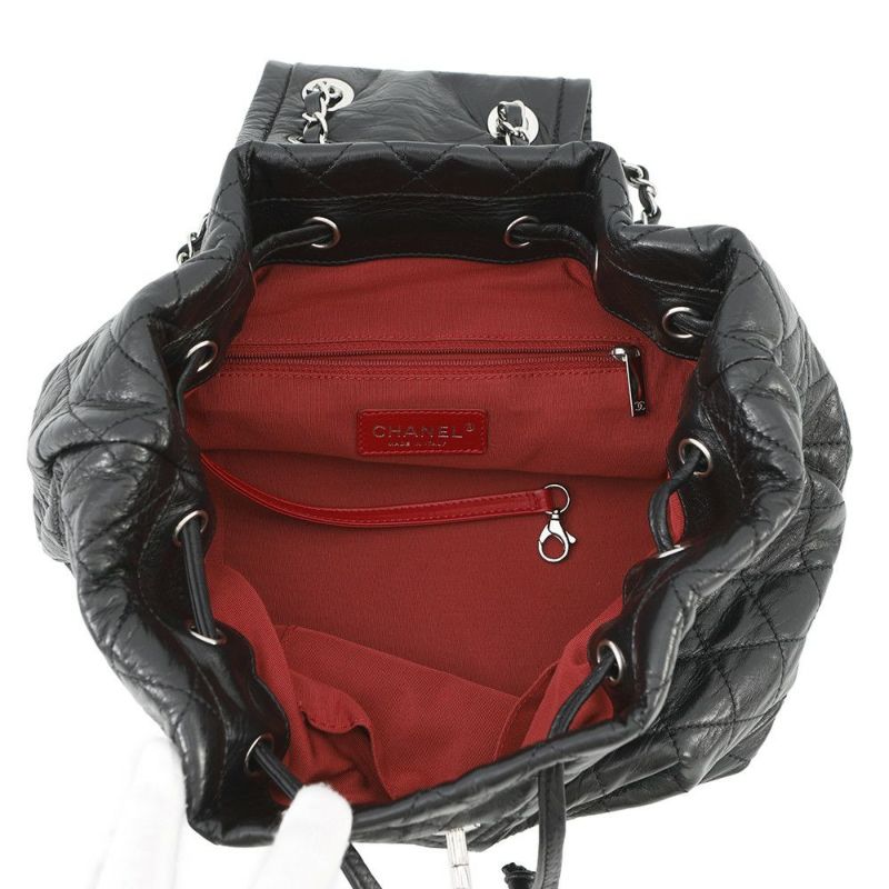 シャネル リュック マトラッセ ココマーク 北京 2in1 バックパック レザー CHANEL バッグ 黒